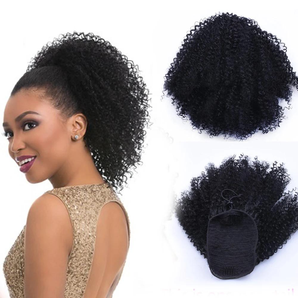 Puff Afro Kinky Curly Drawstring   , ..